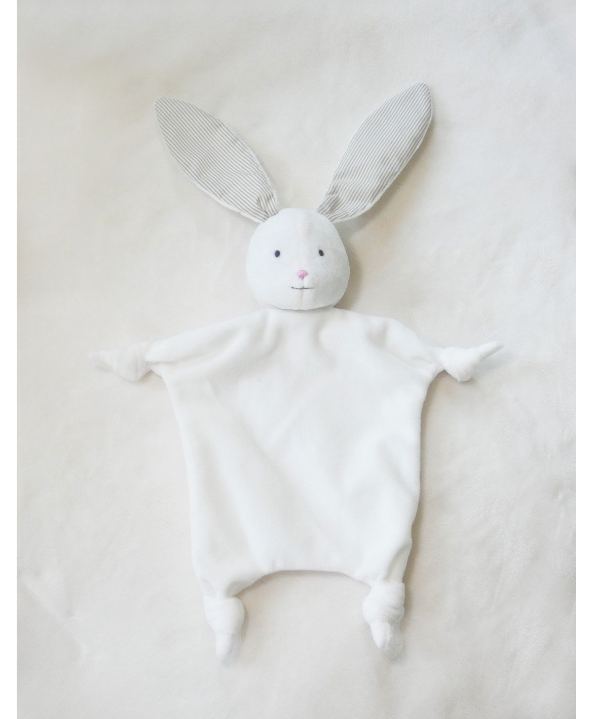 Doudou lapin blanc