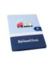 Protège carnet de santé garçon rigide personnalisé - petit train - bleu