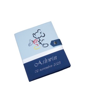 Protège carnet de santé garçon personnalisé rigide - Mickey