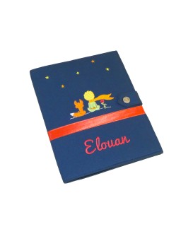 Protège carnet de santé rigide personnalisé - Petit prince - Cadeau de naissance garçon