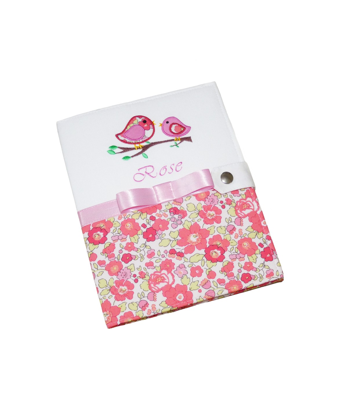 Protège carnet de santé rigide personnalisé - Cadeau de naissance personnalisé - oiseau liberty