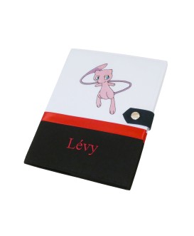 Protège carnet de santé fille - garçon personnalisé rigide - pokémon - mew