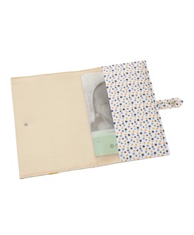 Pochette de rangement pour carnet de santé - étoiles multicolores