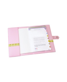 Protège carnet de santé rigide personnalisé - Clochette - fille