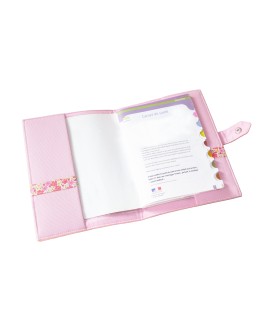 Protège carnet de santé rigide personnalisé - renard - fille