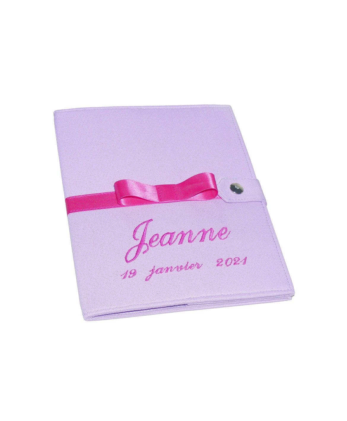 Protège carnet de santé personnalisé rigide Parme - Cadeau de naissance fille personnalisé